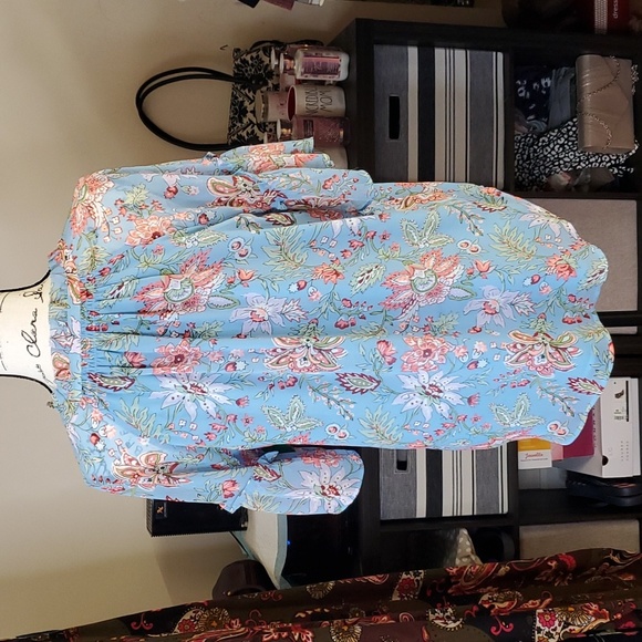 Loft floral sheer lined blouse - Picture 2 of 5